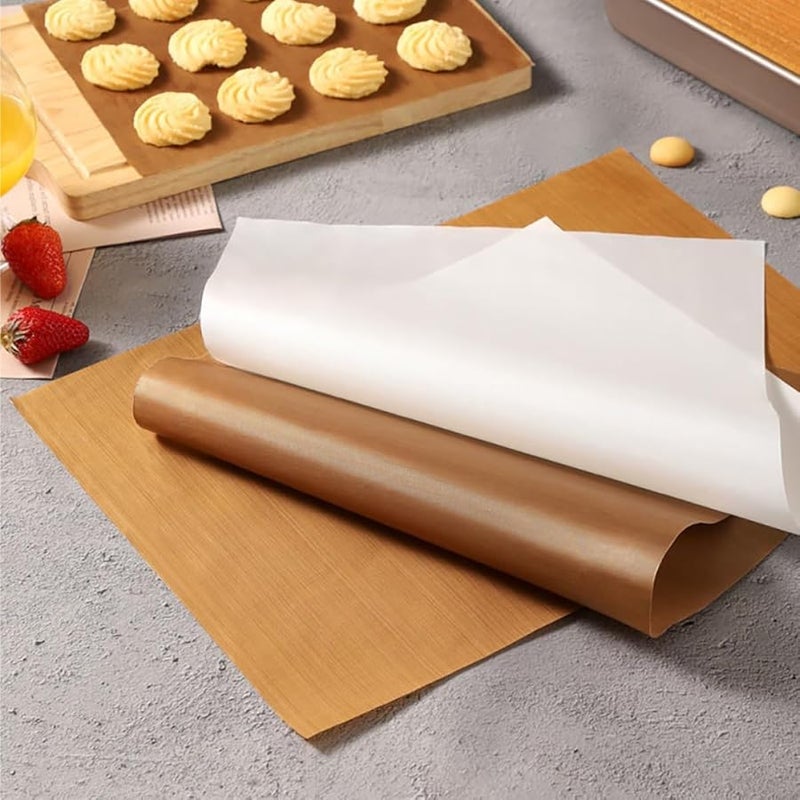 حصائر الخبز غير اللاصقة من PTFE مقاس 300 × 400 مم، بطانة صواني الفرن القابلة لإعادة الاستخدام للكعك والمعجنات - Image 5